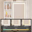 Mini coiffeuse moderne avec miroir à DEL et rangement caché