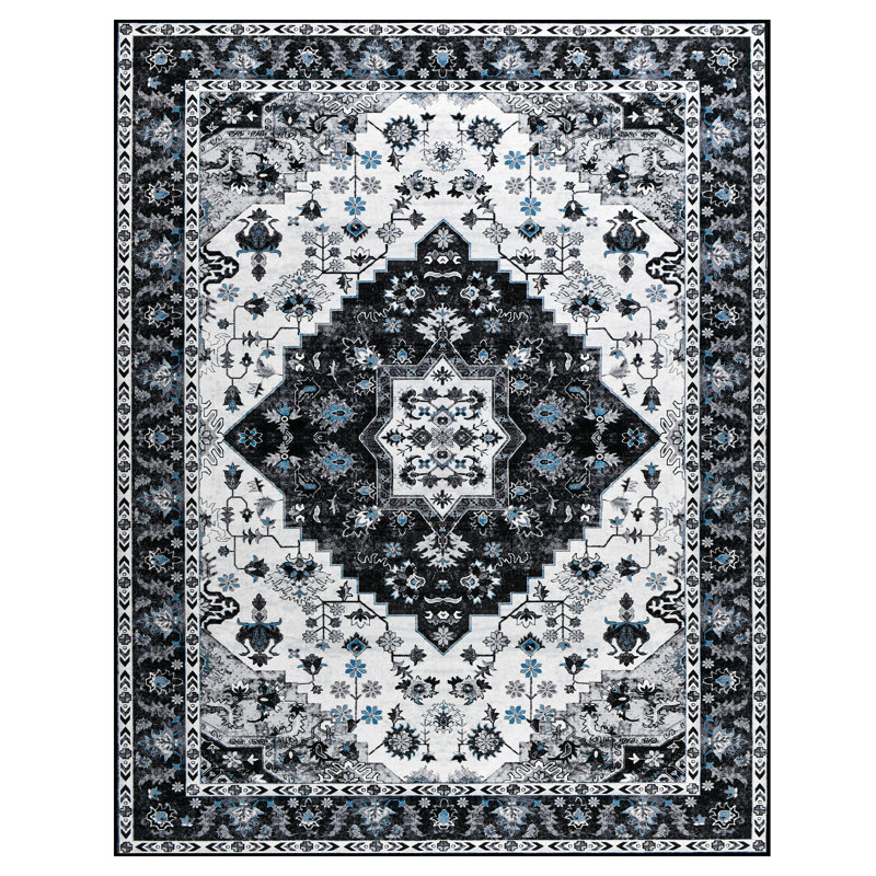 Shivon Washable Indoor Rug, Rectangle 5' x 8'