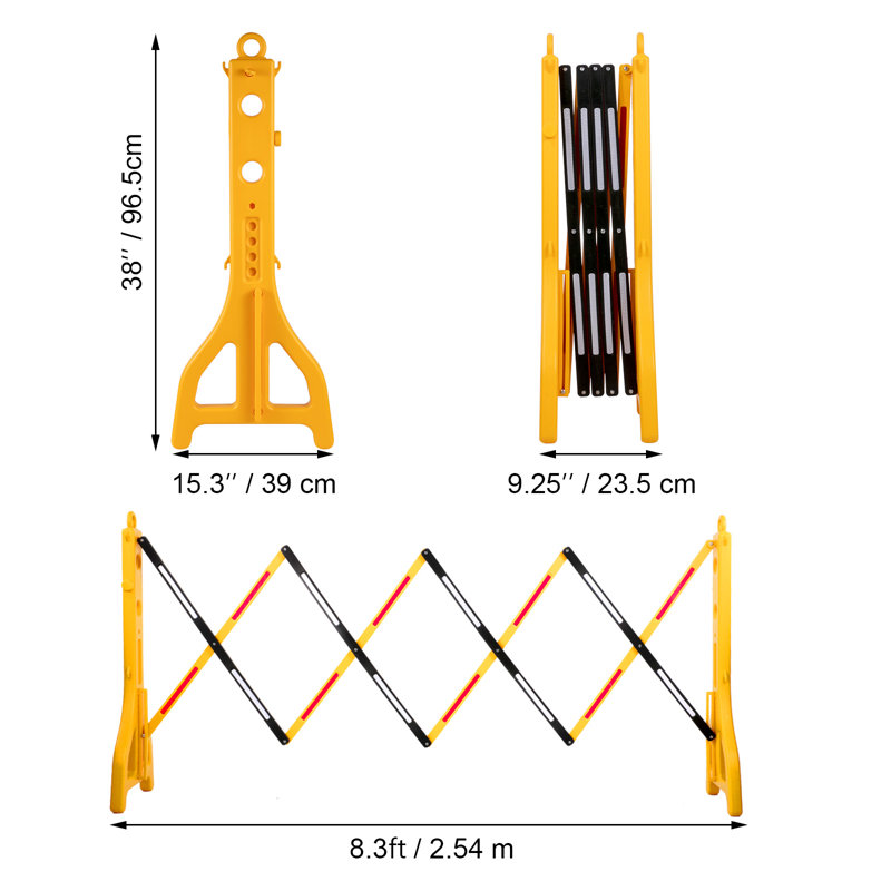 Clôture en polyéthylène H 3 pi x l 8 pi