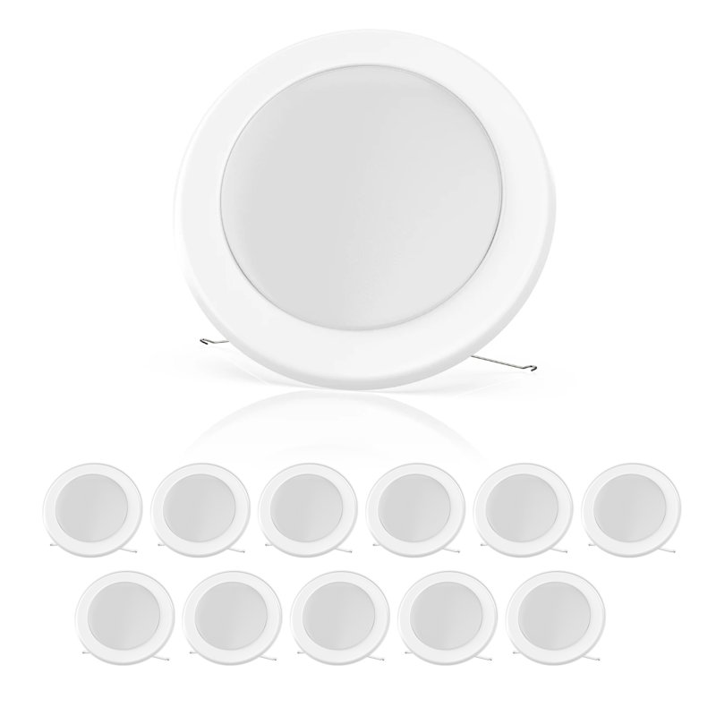 Adilene LED Flush Mount, 0.63" H x 4.96" W x 4.96" D, 10W, 4000K