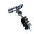 Skid Steer Post Hole Auger Drive Attachment, 12" Diameter Auger, 46" Drilling Depth, Standard Flow