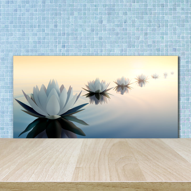 50cm W x 100cm L Glass Peel and Stick Panel