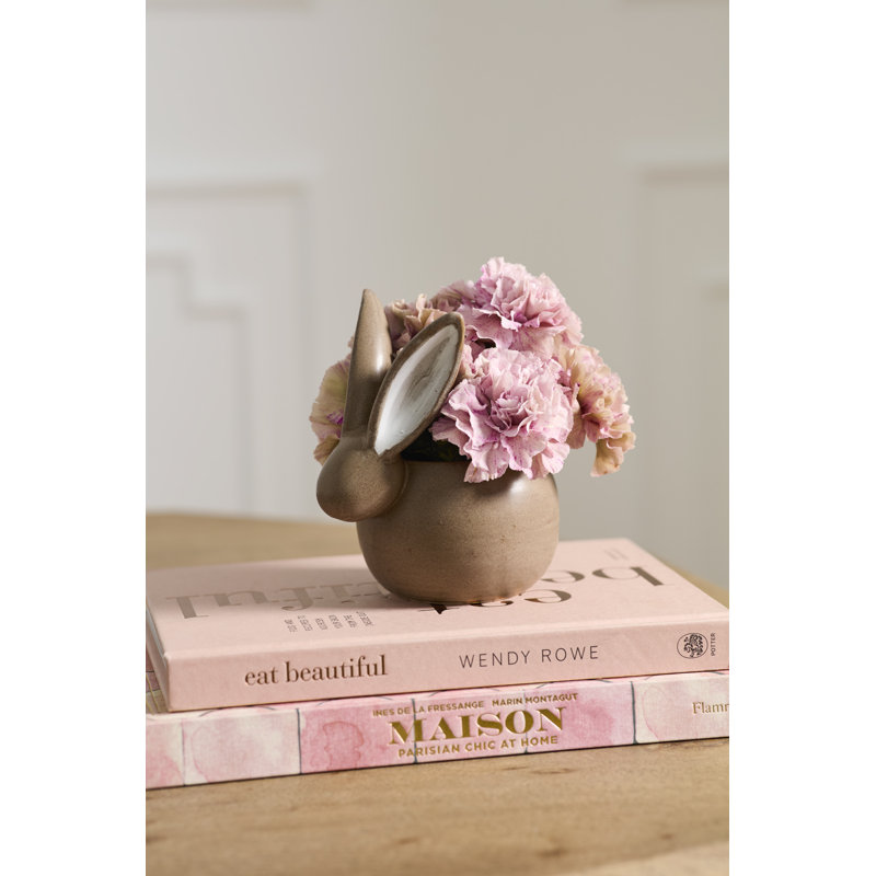 Chocolate Bunny Pot 5"x 3.75"x 5.5"