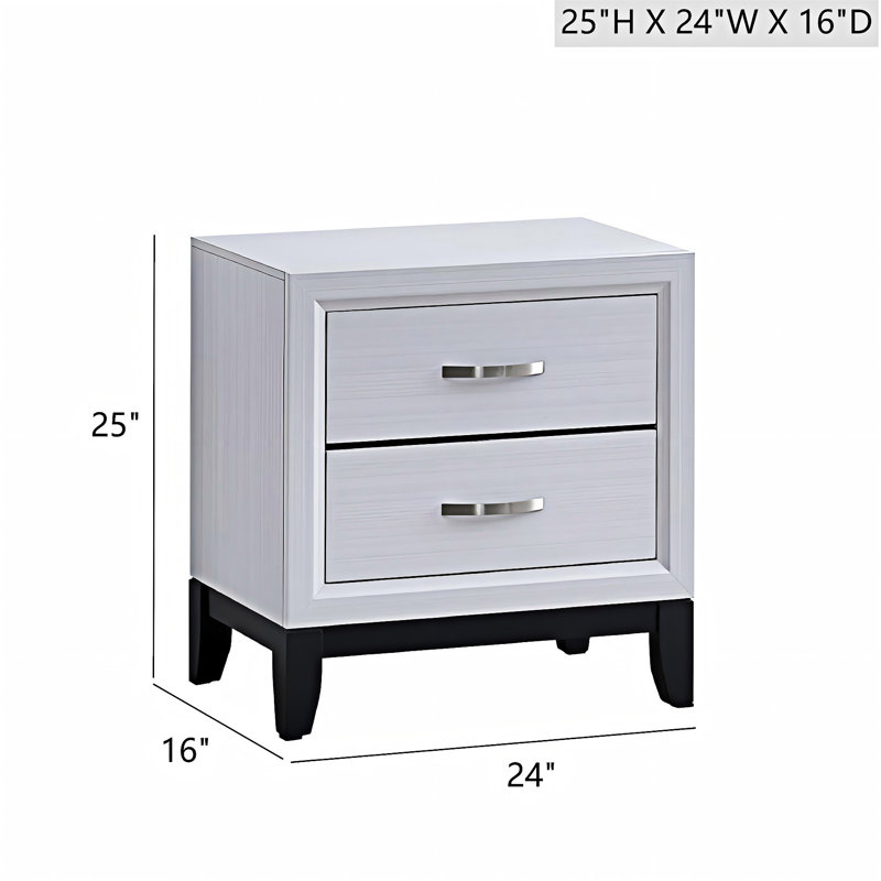 Nightstand Bedside Table With Drawer