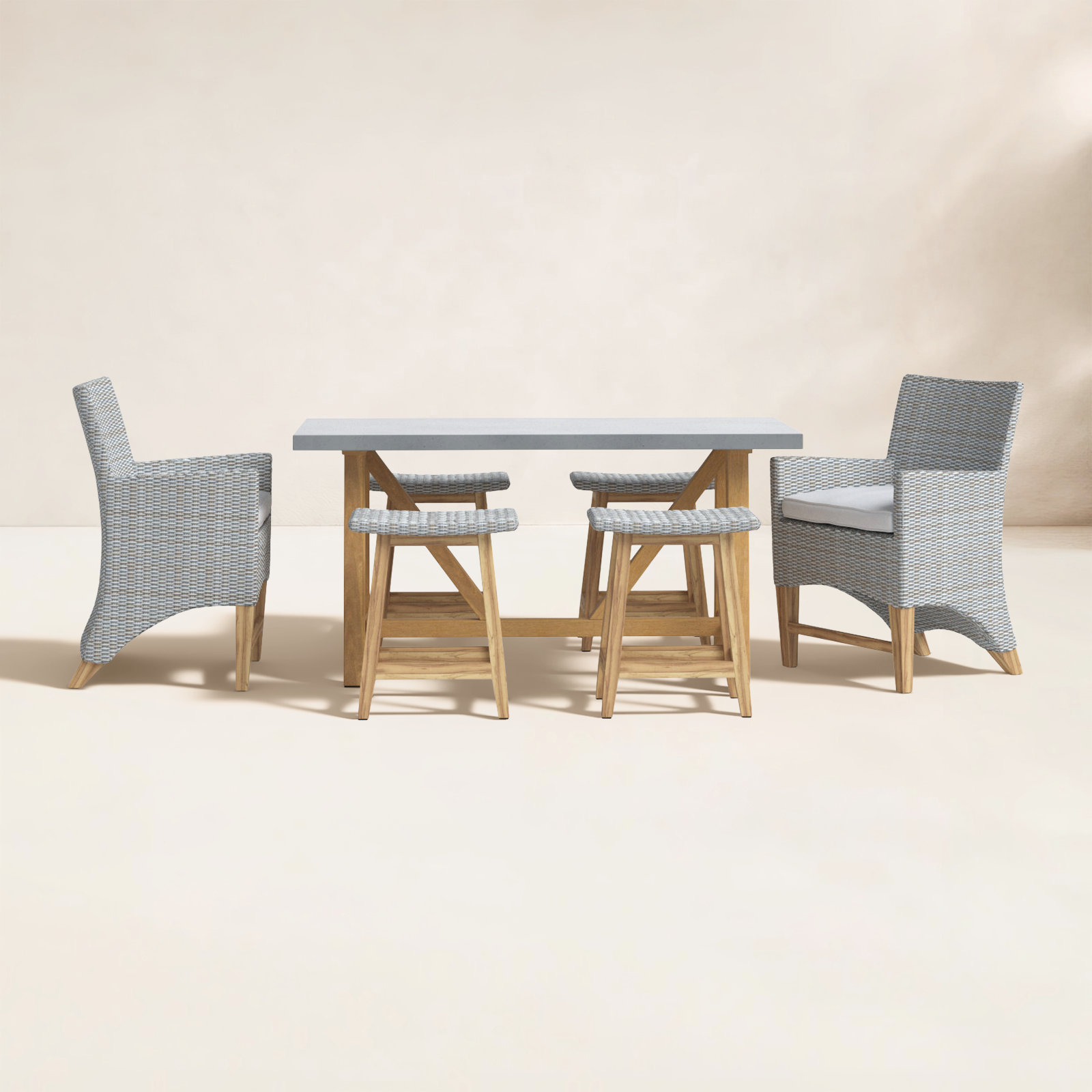 Nicole 70" Sunbrella® Patio Dining Set