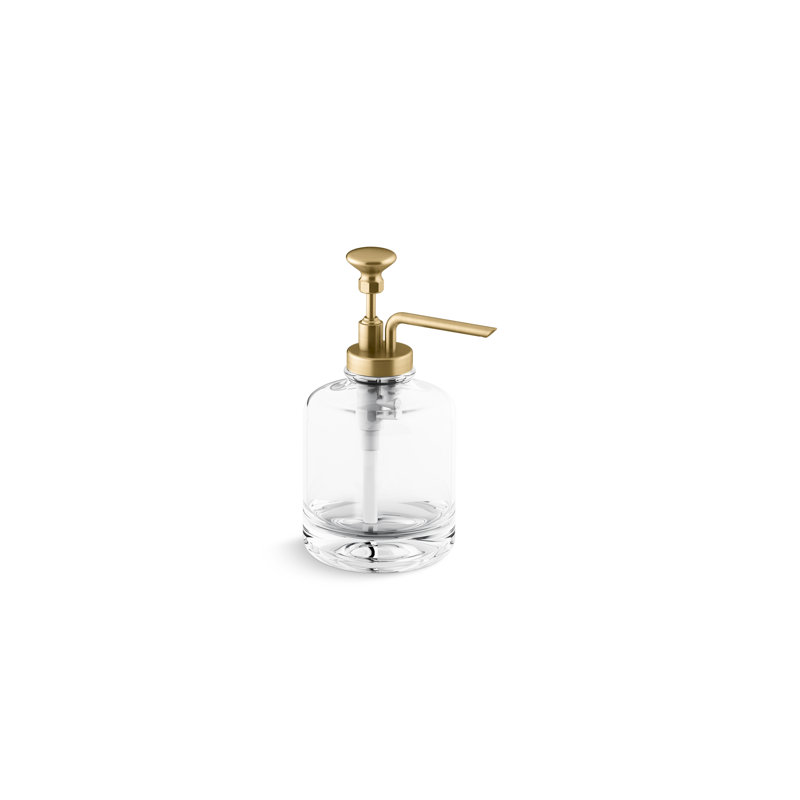 Artifacts Soap Dispenser, Vibrant Brushed Moderne Brass