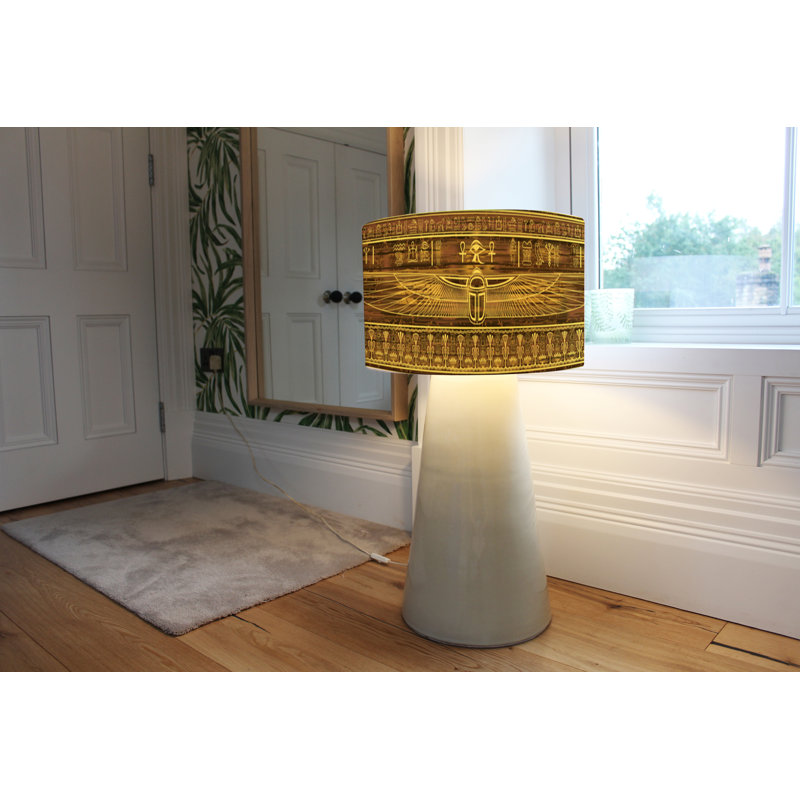 Cotton Drum Lamp Shade ( Uno ), 25cm H x 40cm W x 40cm D