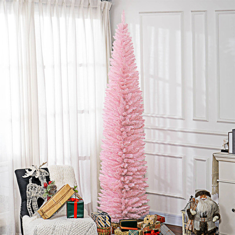 8' Artificial Pencil Christmas Tree