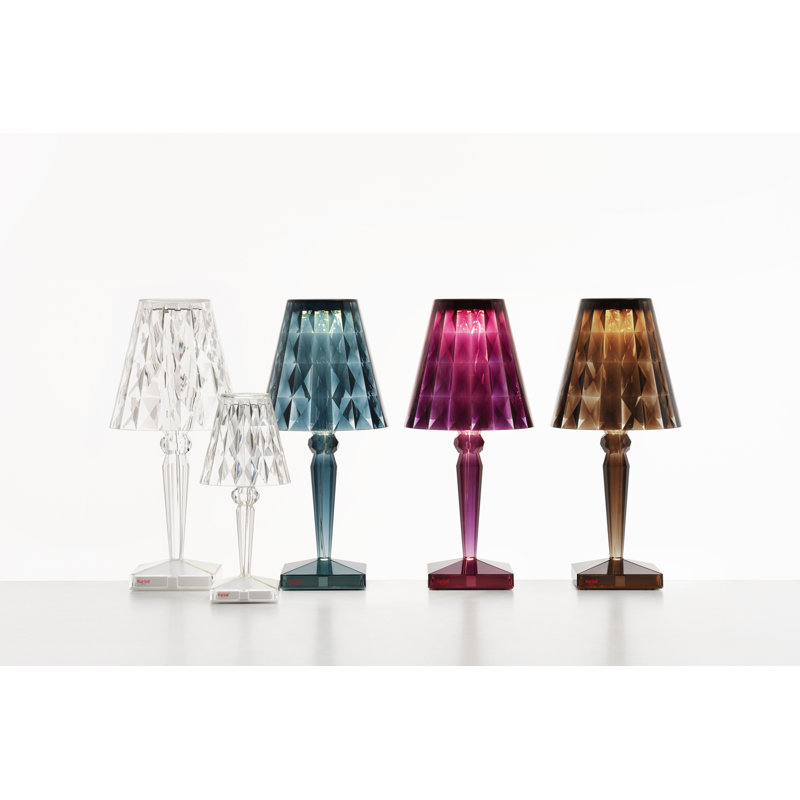Big LED Table Lamp, Light Blue, Plug In