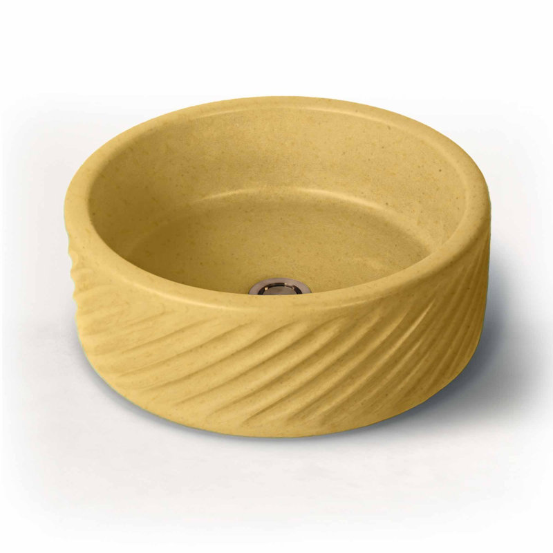Newterra 14 in. L Bathroom Sink, Sun