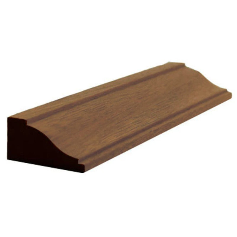 Moulure de panneau Colonial 1-1 / 8 po de large x 9/16 po. Sans finition, L 1,125 po x H 0,5625 po x P 42 po, Acajou Sapele