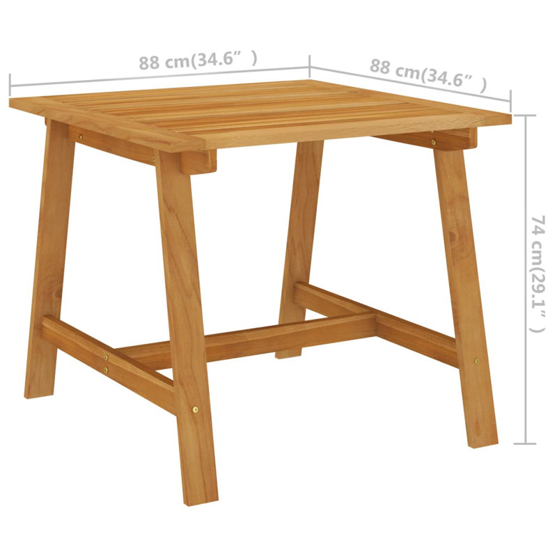 Table de bar Behés, L 34,6 po x L 34,6 po x H 29,1 po