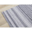 Methuen à rayures grises recyclées P.E.T. Tapis de salon-923418244