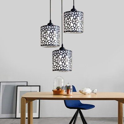 3-Light Pendant Light,  Black Pendant Light, Pendant Hanging Light