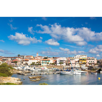 Stintino Harbor - Wrapped Canvas Print