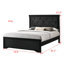 Ensemble de chambre à coucher à lit à panneaux 5 pièces Marucci-556469995-595521332