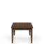 Table de salle à manger décontractée 78 po Casual Brown avec rangement à quatre tiroirs - Base en bois massif Châtaignier