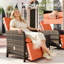 2 - Person Patio Dining Set with Square Table , Cushions Included