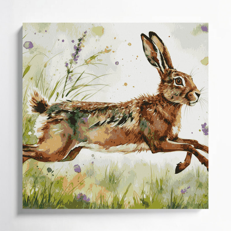 Art mural sur toile beige, H 32 po x l 32 po