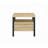 Casey-Mae 1-Drawer Nightstand in Oak and Black