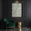 «Abstract Florals 24», art mural sur toile grise-30513982