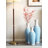 Eibhinn Hand Woven Rattan Floor Vase, Tall Vase, Two-Tone Finish, Flower Decorative Vase-646756479