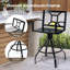 Tabouret de bar pivotant en aluminium 28,7 po avec coussin Sunbrella Ackerin-787372252