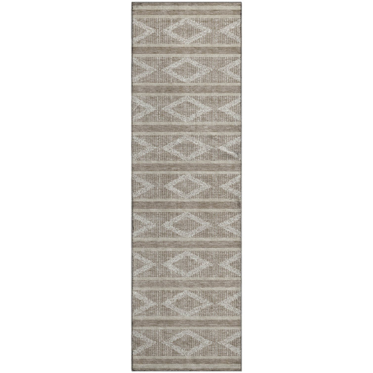 Premium Machine Washable Birchview AMF1029 Geometric Rug