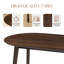 Ensemble de table de salle à manger 63 po, table de cuisine moderne en bois avec 4 chaises rembourrées, ensemble de table 5 pièces pour la salle à manger, appartement-1302558604-1302558605