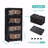 Storage Cabinet, 24", Storage Bins Storage Cabinet, 24" Side Wide Folding, Collapsible With Magnetic Door, Plastic With Wheels