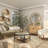 Vivienne Brown Wood Distressed Room Wall Mirror with Beaded Detailing-1072346935-1072346937