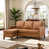 Cognac Faux Leather selected