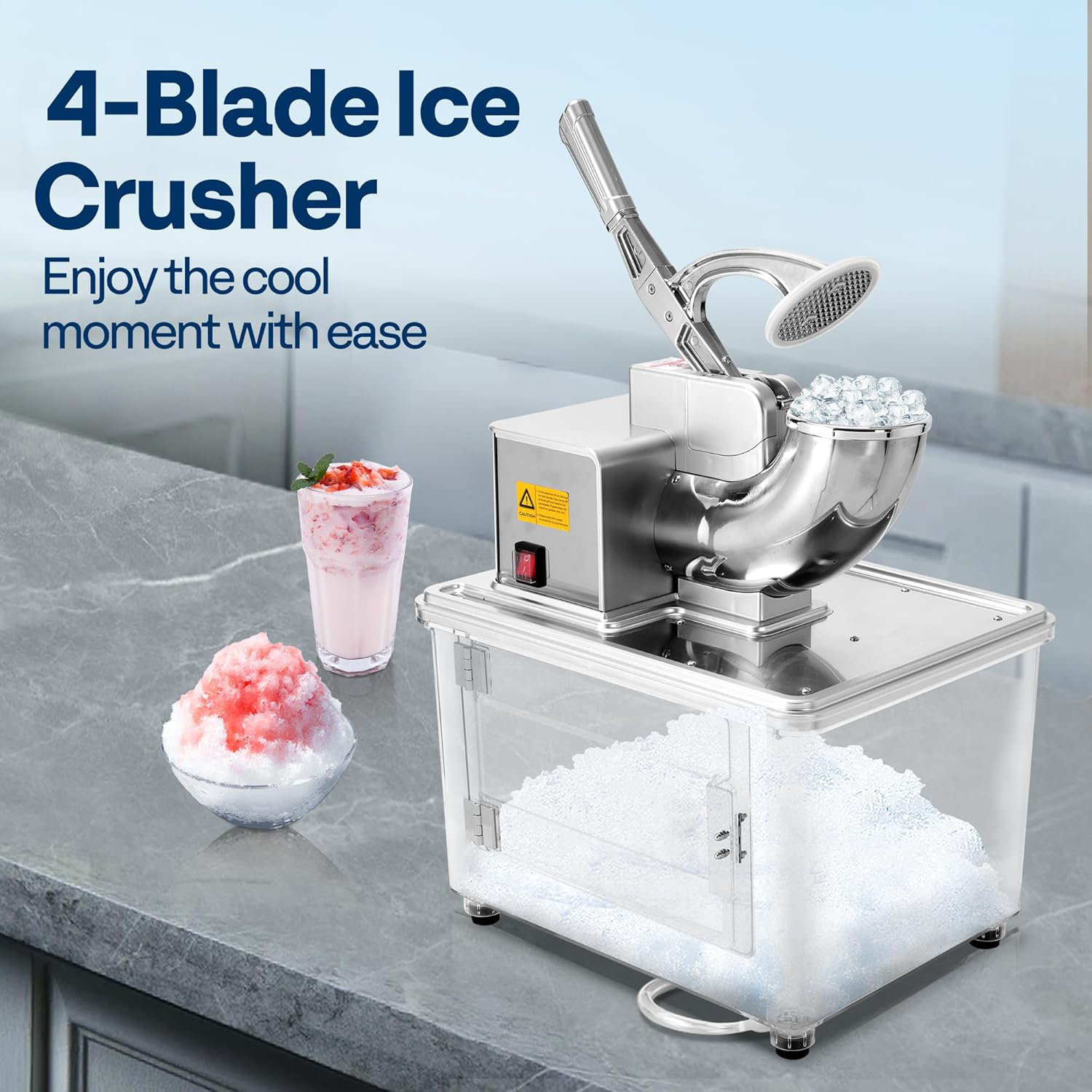 Electric Snow Cone Maker: Cold Drink Ice Shaver Machine for Perfect ... Snow cone machine electric