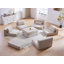 Ensemble modulaire de canapé modulaire rembourré en L de 100 pouces avec 5 coussins pour salon, appartement, chambre à coucher-129465897