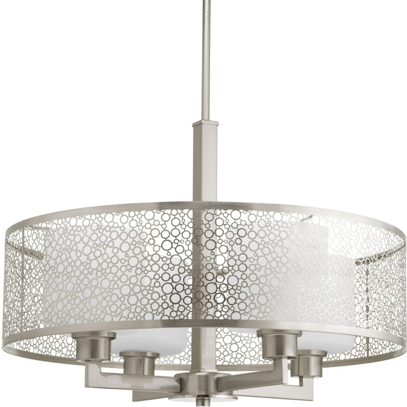 Attiyya 4 - Light Unique/Statement Pendant, Brushed nickel