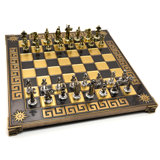 Handmade Gold Chess Board Game