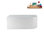 Baignoire de trempage autoportante 59 "avec drain et plateau en bambou 59" Streamline