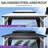 PURPLE LEAF 8' X 12' Hardtop Gazebo Metal Double Roof White Aluminum Frame Outdoor Heavy Duty Gazebo With Curtain And Netting For Patio Garden And Backyard, Grey-134059820