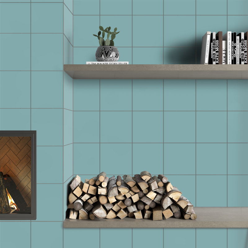 True Story 12'' W x 12'' L Porcelain Throughbody Wall & Floor Tile, Turquoise