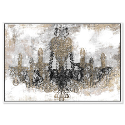 Luxury Night Diamonds Classic Chandeliers - Impression sur toile
