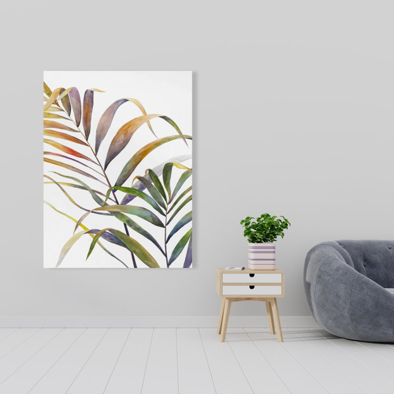 Watercolor Tropical Palm Leaves Canvas | Best Seller Decor