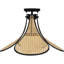 Mercille 1-Light Matte Black Semi-Flush Mount Light