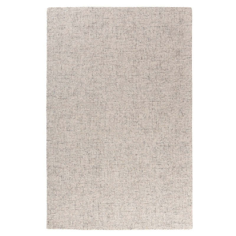 Abstract Contemporary Grid Handmade Wool Blend Area Rug, Rectangle 12' x 15', Rust/Beige