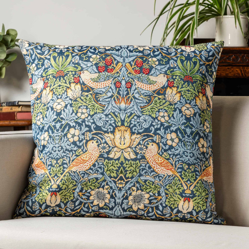 Blue Cushion, 58x58cm, Feather filled