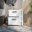 Nightstand Chequered, Two Drawes, Width X 18,9