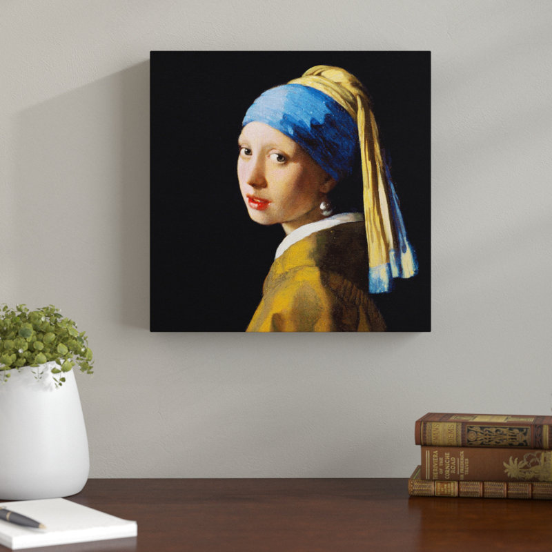 Johannes Vermeer - Wrapped Canvas Painting, 35cm H x 35cm W