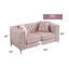 Causeuse Glory Furniture Paige G824A-L, rose
