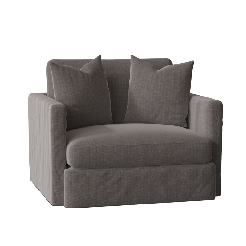 Hartig Armchair, Zuma Charcoal Textured Linen