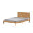 Alcott Hill Farmhouse Solid Wood Platform Bed Frame with Shaker Headboard, Rustic Pinewood Panel Bed, Heavy-Duty Slat Support Base, No Box Spring Required-1831700423