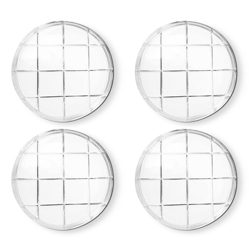 Ensemble de sous-verres en cristal 4 "Orren Ellis